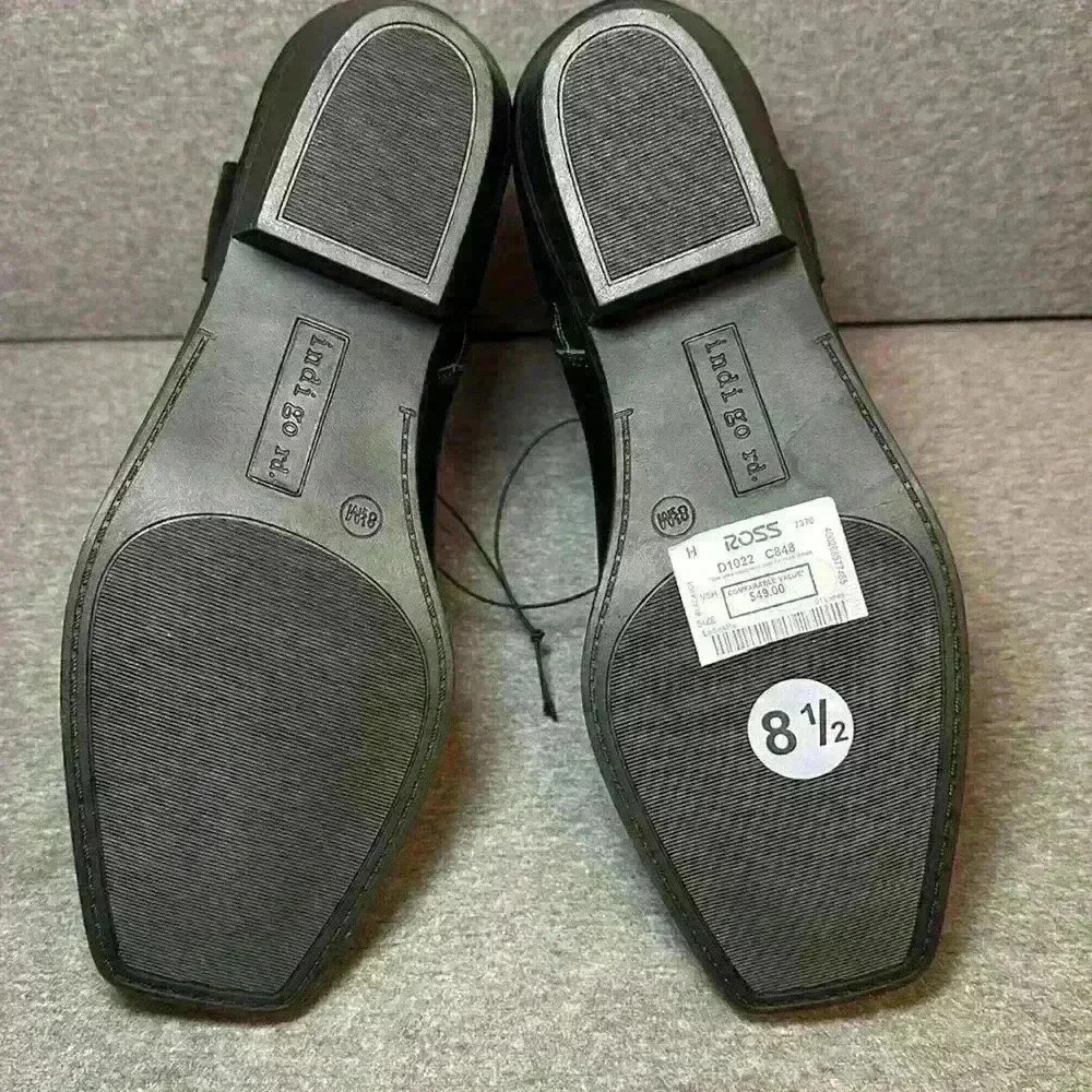 Indigo Rd. Western Silver Harness Black Boot Side Zip Heeled Platform Sz 8.5 - Picture 6 of 13